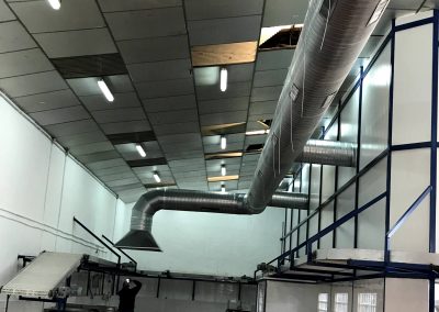 Extracción de humos en locales